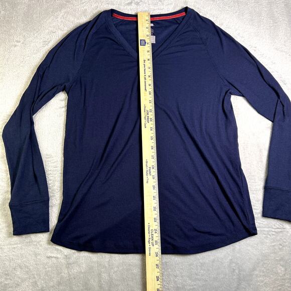 NWOT Y2K Ribbed Knit Henley Navy Women's Large Bella Swan Twilight Core - Picture 6 of 8